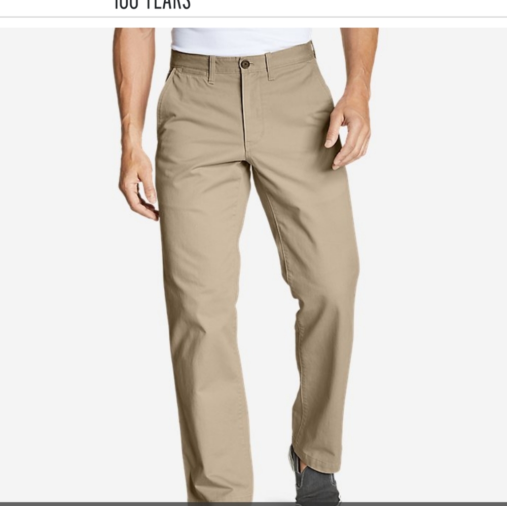 Eddie Bauer Men's Tan Chinos